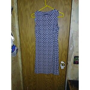 Tommy Hilfiger Sleeveless Dress Womens Size 2 Geometric Floral Design 30x36